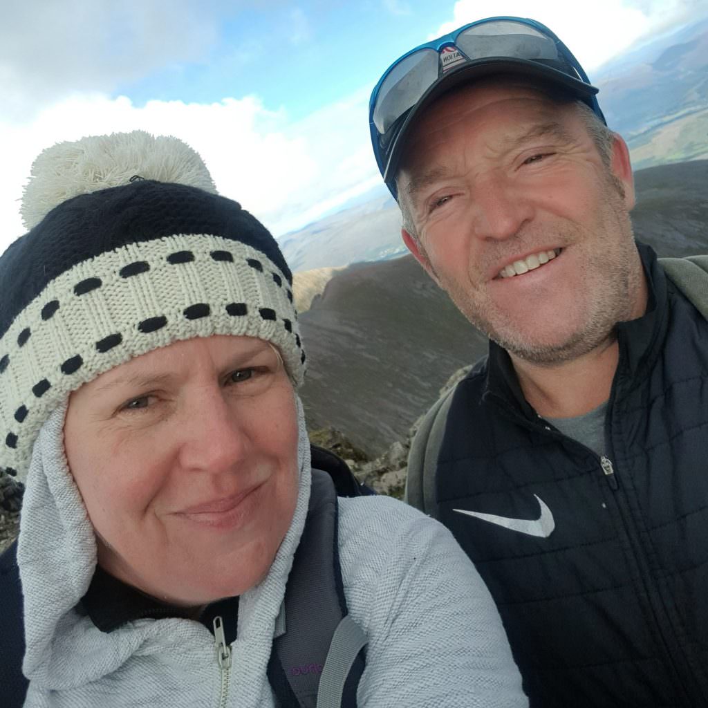 Irene and Alan at the summit of Ben Nevis - September 2020